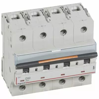 Disjoncteur DX�-vis/vis-4P-400V~-50A-25kA-courbe D - 6M (409851)