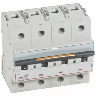 Disjoncteur DX�-vis/vis-4P-400V~-63A-25kA-courbe B - 6M (409748)