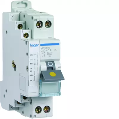 Disjoncteur fil pilote 1P+N 3kA C-20A 1.5 Module (MFN920)