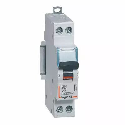 Disjoncteur Legrand 6A � vis U+N - 4,5kA - courbe C (406772)