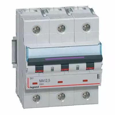 Disjoncteur magn�tique seul DX�-MA - 3P - 12,5 A - 50 kA - courbe MA - 4,5M (410251)