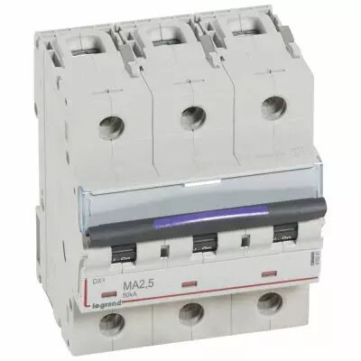 Disjoncteur magn�tique seul DX�-MA - 3P - 2,5 A - 50 kA - courbe MA - 4,5M (410247)