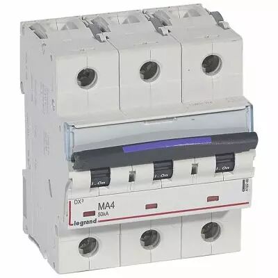 Disjoncteur magn�tique seul DX�-MA - 3P - 4 A - 50 kA - courbe MA - 4,5M (410248)