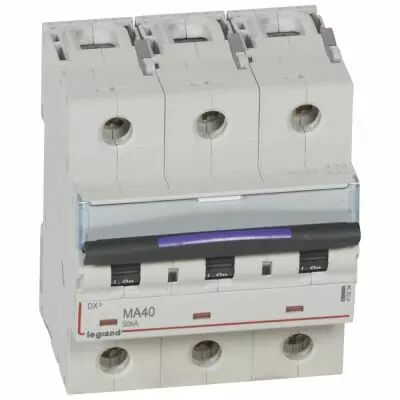 Disjoncteur magn�tique seul DX�-MA - 3P - 40 A - 50 kA - courbe MA - 4,5M (410254)