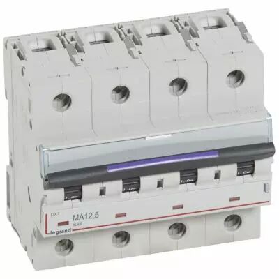 Disjoncteur magn�tique seul DX�-MA - 4P - 12,5 A - 50 kA - courbe MA - 6M (410261)
