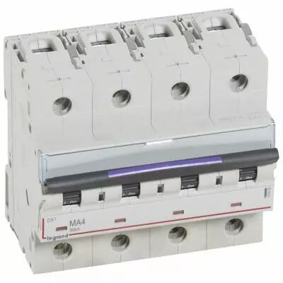 Disjoncteur magn�tique seul DX�-MA - 4P - 4 A - 50 kA - courbe MA - 6M (410258)