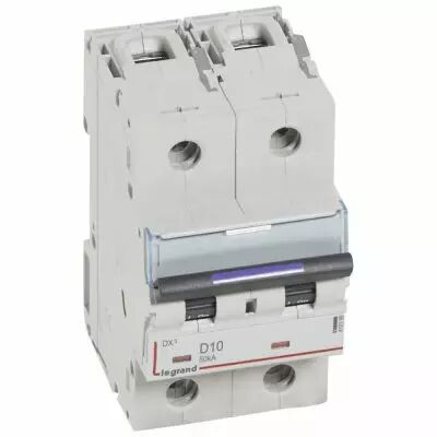 Disjoncteur magn�to-therm DX� - 2P - 10 A - 50 kA - courbe D - 3M (410199)