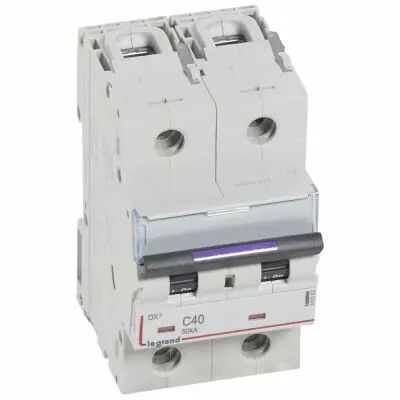 Disjoncteur magn�to-therm DX� - 2P - 40 A - 50 kA - courbe C - 3M (410152)