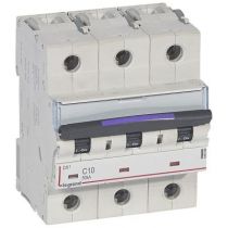 Disjoncteur magnéto-therm DX³ - 3P - 10 A - 50 kA - courbe C - 4,5M (410160)