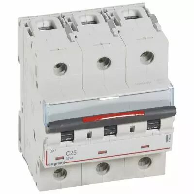Disjoncteur magn�to-therm DX� - 3P - 25 A - 36 kA - courbe C - 4,5M (410023)