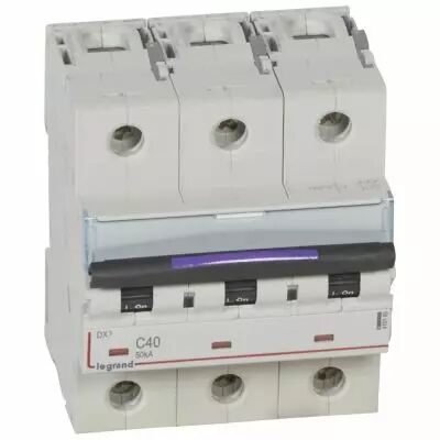 Disjoncteur magn�to-therm DX� - 3P - 40 A - 50 kA - courbe C - 4,5M (410165)