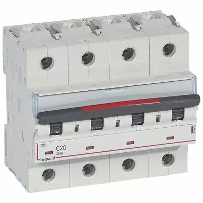 Disjoncteur magn�to-therm DX� - 4P - 20 A - 36 kA - courbe C - 6M (410035)