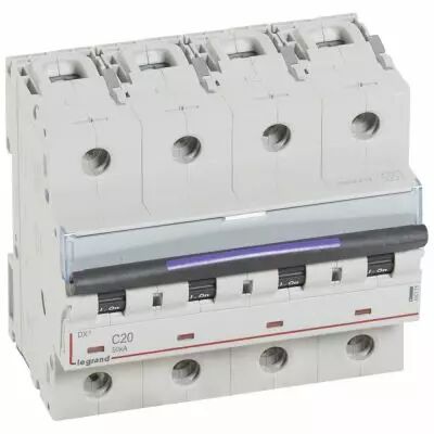 Disjoncteur magn�to-therm DX� - 4P - 20 A - 50 kA - courbe C - 6M (410175)