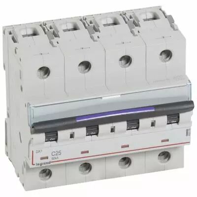Disjoncteur magn�to-therm DX� - 4P - 25 A - 50 kA - courbe C - 6M (410176)