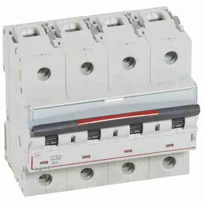 Disjoncteur magn�to-therm DX� - 4P - 32 A - 36 kA - courbe C - 6M (410037)
