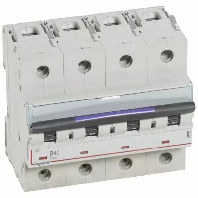 Disjoncteur magn�to-therm DX� - 4P - 40 A - 50 kA - courbe B - 6M (410126)