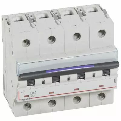 Disjoncteur magn�to-therm DX� - 4P - 40 A - 50 kA - courbe D - 6M (410230)