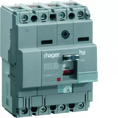 Disj.x160 4P 40kA 100A mag fix (HNA101M)