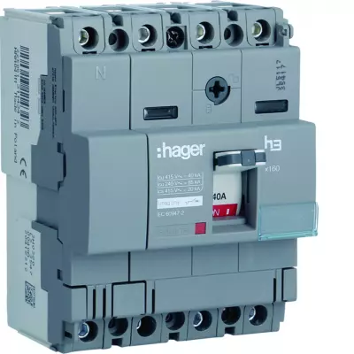 Disj.x160 4P 40kA 40A mag fixe (HNA041M)