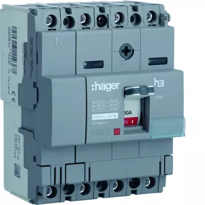 Disj.x160 4P 40kA 50A mag fixe (HNA051M)