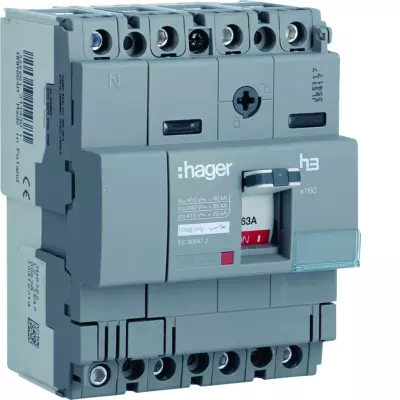 Disj.x160 4P 40kA 63A mag fixe (HNA064M)