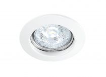 DISK - Encastré GU10, rond, fixe, blanc, lampe non incl.,conx°s/outil (4880)