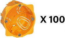 Distribox cloisons sèches - lot de 100 boîtes - profondeur 50mm (080009L)