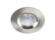 DL-084 - Encastré IP20/44, recouvrable, nickel, LED intég. 8W 47° 4000K 680lm (50638)