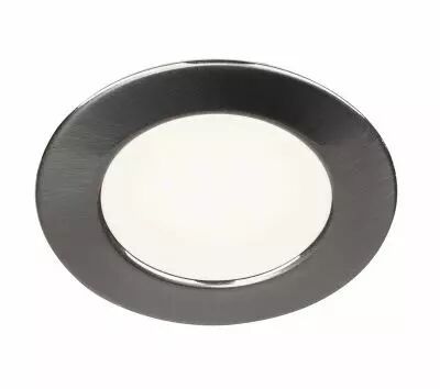 DL 126, encastr� de plafond ou mural int�rieur, alu bross�, LED, 2,8W, 3000K (112225)