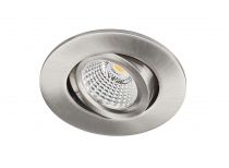 DL-ISO - Encastré IP20, recouvrable, nickel, LED intég. 8W 65° 3000K 800lm (50633)