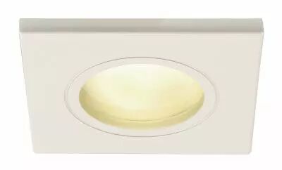 DOLIX OUT, encastr� de plafond int�rieur/ext�rieur, carr�, blanc, GU10/QPAR51, 50W max, IP65 (1001169)