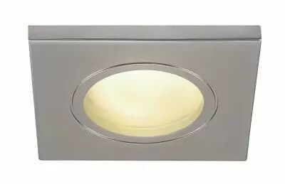 DOLIX OUT, encastr� de plafond int�rieur/ext�rieur, carr�, chrome mat, GU10/QPAR51, 50W max, IP65 (1001172)