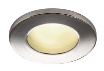 DOLIX OUT, encastré de plafond intérieur/extérieur, rond, chrome, GU10/QPAR51, 50W max, IP65 (1001166)