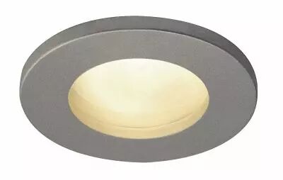 DOLIX OUT, encastr� de plafond int�rieur/ext�rieur, rond, gris argent, GU10/QPAR51, 50W max, IP65 (1001167)