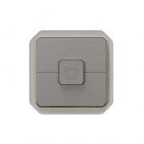 Double poussoir pour volets roulants Plexo composable gris (069539L)