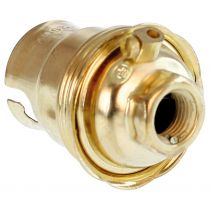 Douille B22 ac. lait. sple bague (62105)