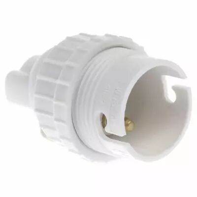 Douille B22 dble bague blanche (62115)