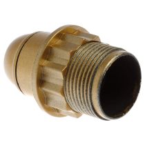 Douille E14 dble bague or (62137)