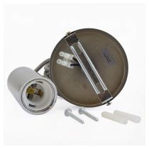 douille e27 metal m009 cylindre chrome+ cable 2 m (5031)