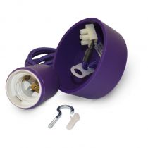 douille e27 silicon + cable 2 m violet (5009)