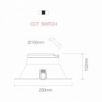 Downlight LED Thessis 25W 2625lm 90º (4236)