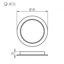 Downlight TAVO LED 12W 4000K (36512)