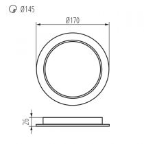 Downlight TAVO LED 18W 4000K (36513)