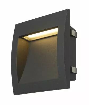 DOWNUNDER OUT L, encastr� mural ext�rieur, anthracite, LED, 3,3W, 3000K, IP55 (233615)