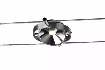 DURNO, spot pour c�ble tendu T.B.T. TENSEO, int�rieur, chrome, LED, 6W, 2700K (1002863)
