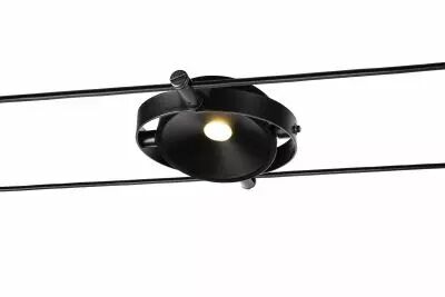 DURNO, spot pour c�ble tendu T.B.T. TENSEO, int�rieur, noir, LED, 6W, 2700K (1002861)