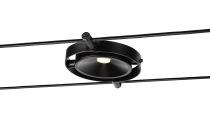 DURNO, spot pour câble tendu T.B.T. TENSEO, intérieur, noir, LED, 6W, 2700K (1002861)