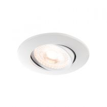 EASY-INSTALL MASTER QPAR51, encastré de plafond intérieur, rond, blanc mat, GU10/QPAR51, 20W max, version maître, RT 2012 (10015