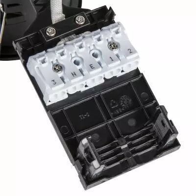 EASY-INSTALL QPAR51, encastr� de plafond int�rieur, carr�, noir, GU10/QPAR51, 20W max, RT 2012 (1003345)