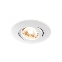 EASY-INSTALL SLIM LED, encastré de plafond intérieur, rond, blanc mat, LED, 6,2W, 3000K, RT 2012 (1001590)